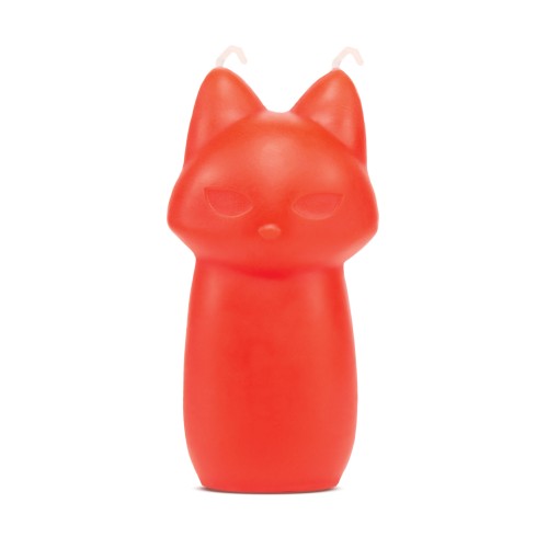 Blush Temptasia Fox Drip Candle - Red