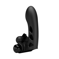 Pretty Love Orlando Honey Finger Sleeve Vibrator Black