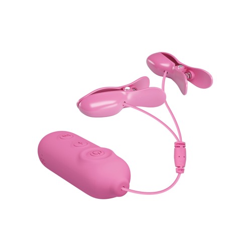 Pinzas Vibrantes y Estimulantes Pretty Love Romantic Wave II - Rosa