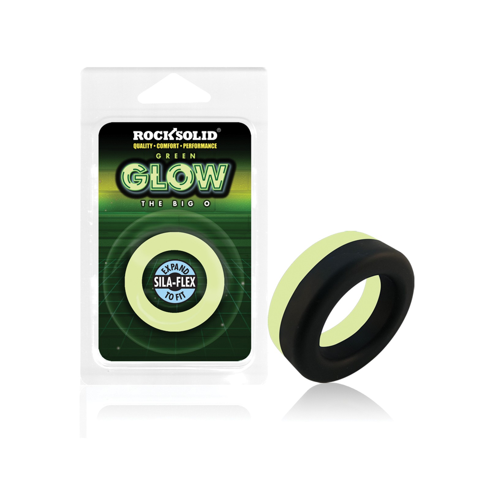 Rock Solid Glow in the Dark O Ring - Black/Green