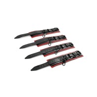 Set de Barra de Extensión y Esposas Saffron Rojo Negro