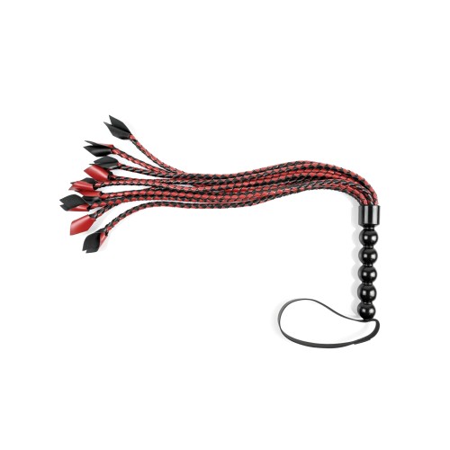 Flogger Trenzado Saffron - Rojo/Negro