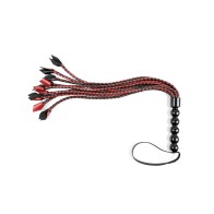 Saffron Braided Flogger - Red/Black