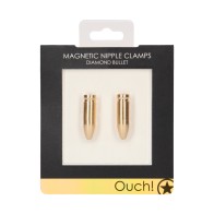 Shots Ouch Magnetic Nipple Clamps Gold