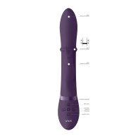 Shots Vive Halo Up & Down Ring G-Spot Rabbit - Purple