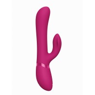 Shots Vive Chou G-Spot Rabbit w/Interchangeable Clitoral Attachments - Pink