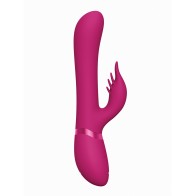 Shots Vive Chou G-Spot Rabbit w/Interchangeable Clitoral Attachments - Pink