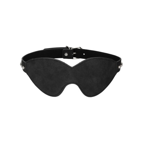 Shots Ouch Diamond Studded Eye Mask Black