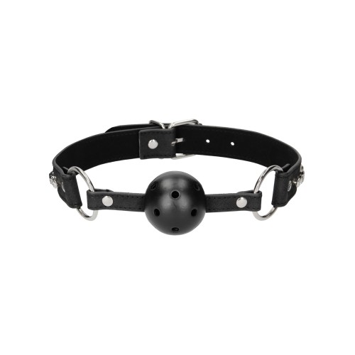 Ouch Diamond Breathable Ball Gag Black