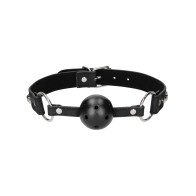 Gag de Bola Transpirable Ouch Diamond Negro