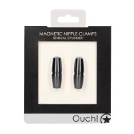 Shots Ouch Sensual Cylinder Magnetic Nipple Clamps