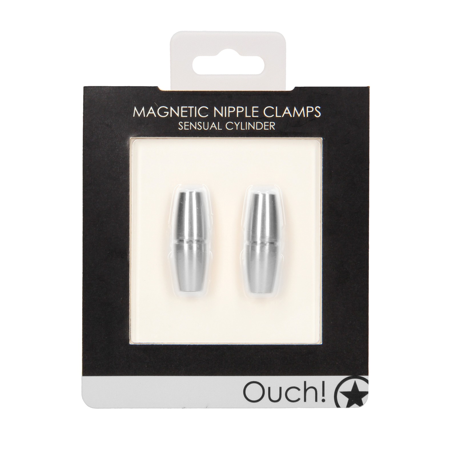 Shots Ouch Magnetic Nipple Clamps Silver