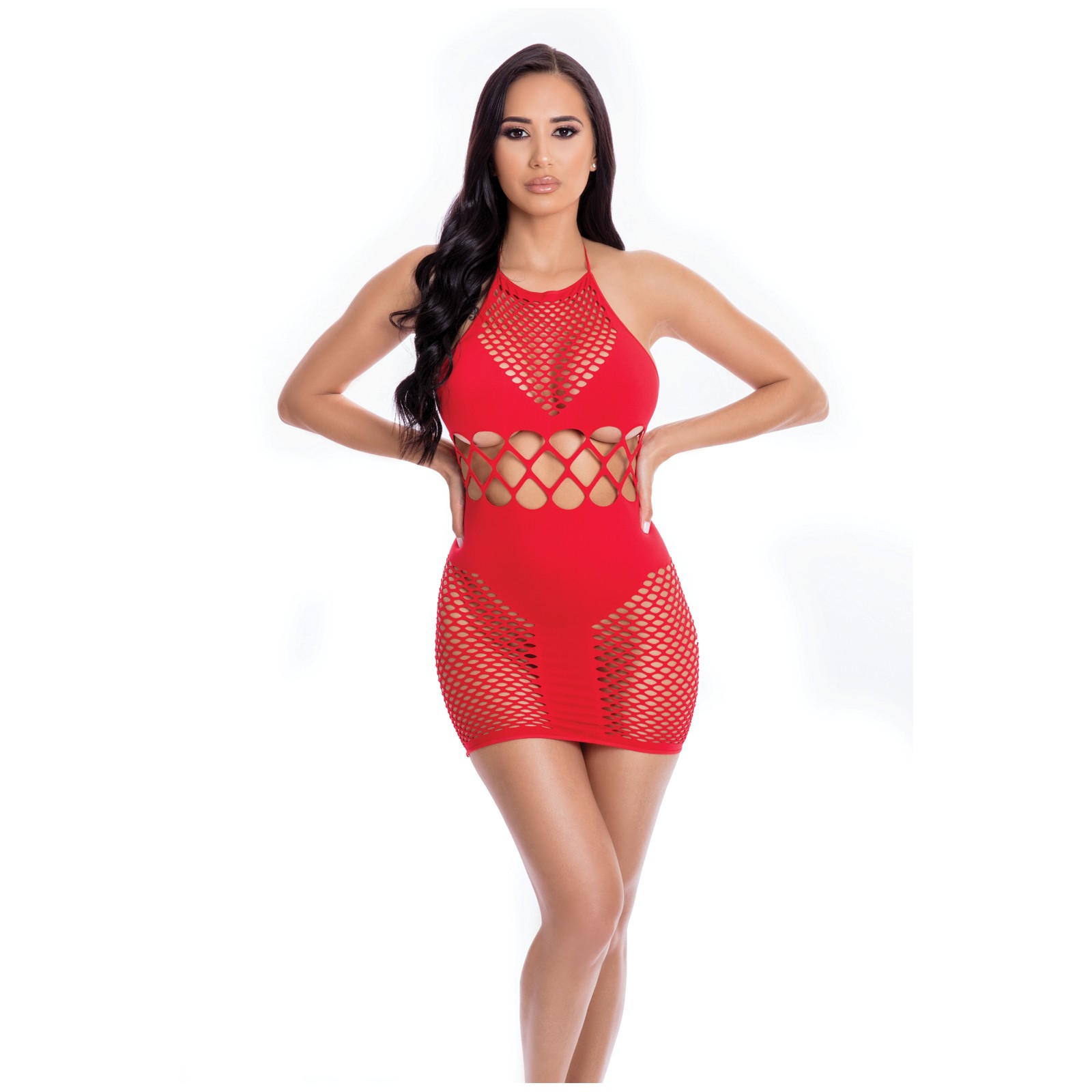 Pink Lipstick Girl Gone Bad Dress - Red