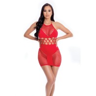 Pink Lipstick Girl Gone Bad Dress - Red