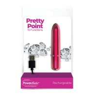 Pretty Point Rechargeable Bullet 10 Functions Pink