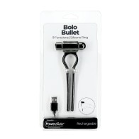 Bolo Bullet Vibrating Adjustable Cock Tie - Black