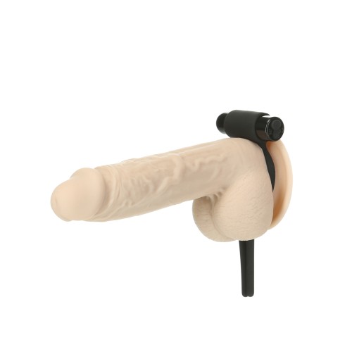 Bolo Bullet Vibrating Adjustable Cock Tie - Black