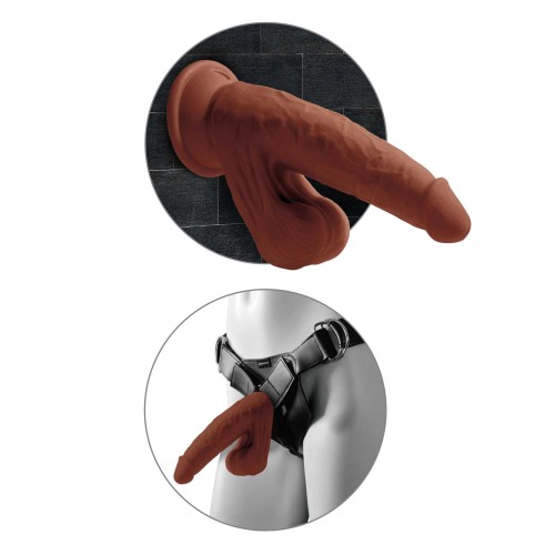 Pene King Cock Plus de 8" con Triple Densidad y Bolas Realistas