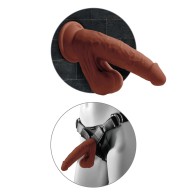 Pene King Cock Plus de 8" con Triple Densidad y Bolas Realistas