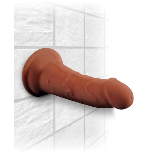 King Cock Plus 6" Pene de Triple Densidad - Marrón