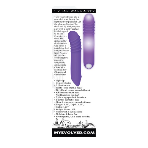 Evolved G-Rave Light Up Vibrator for Intense Pleasure