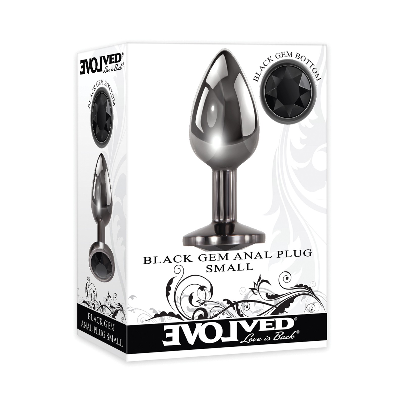 Evolved Black Gem Small Anal Plug