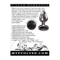 Evolved Black Gem Small Anal Plug