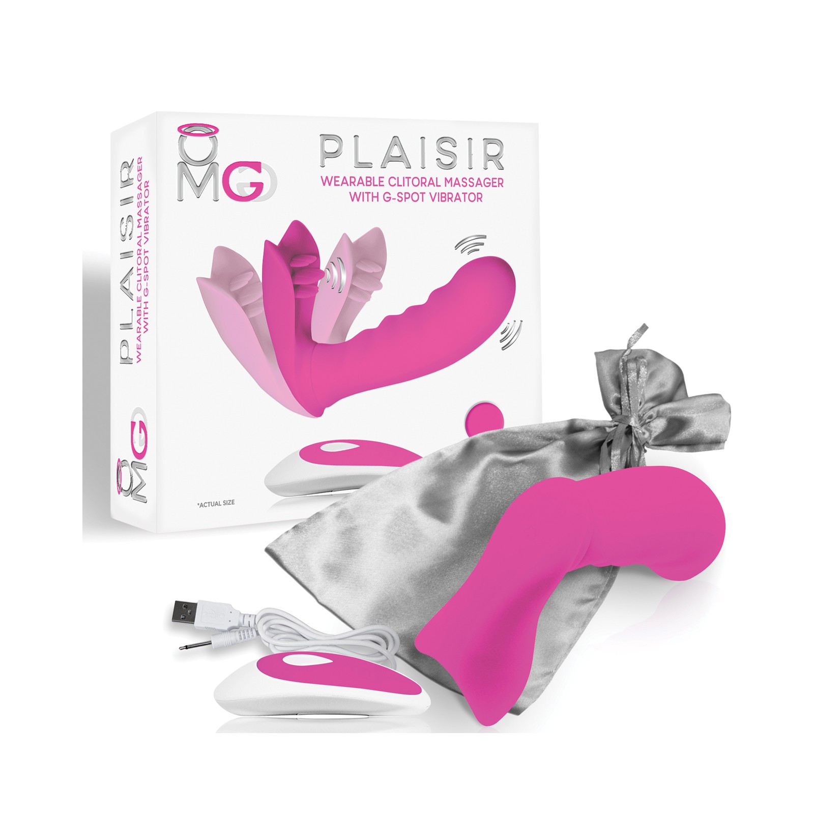 OMG Plaisir Wearable Clitoral Massager Pink