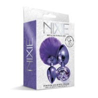 Nixie Metal Butt Plug Set - Purple Metallic for Exploration