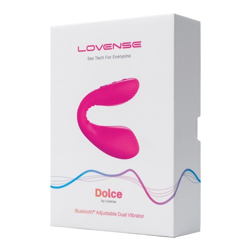 Lovense Dolce Adjustable Dual Stimulator Pink