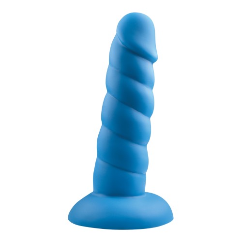 Optimized Rock Candy Suga Daddy Silicon Dildo - Blue