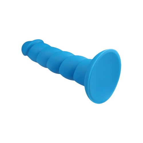 Rock Candy Suga Daddy Dildo de Silicona de 8 pulgadas Azul