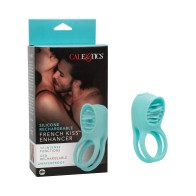 Couple's Enhancers Silicone Rechargeable French Kiss Enhancer - Teal