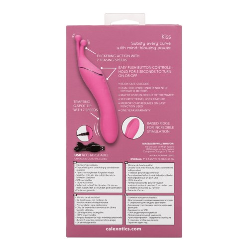 Tempt & Tease Kiss Pink Dual Massager