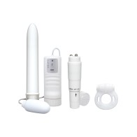 Vibrador White Nights 7" Ribbed para Placer