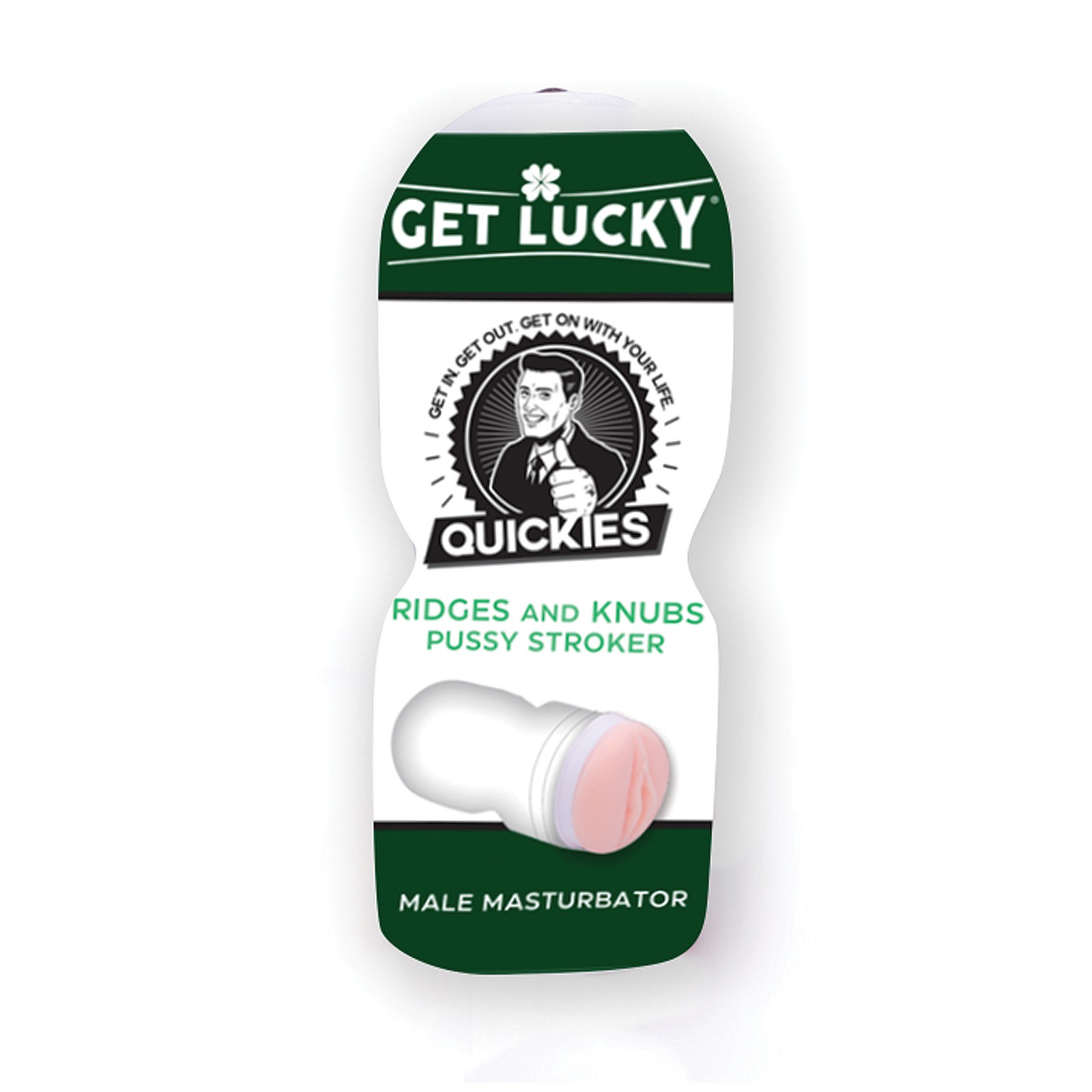 Stroker de Vagina Get Lucky Quickies con Relieves y Protuberancias