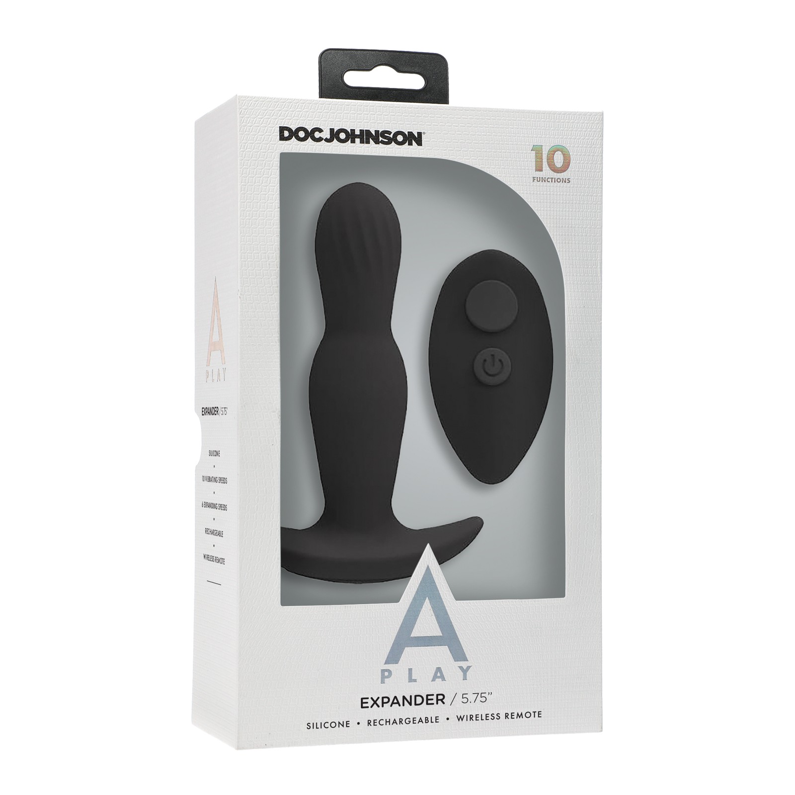 A Play Expander Remote Controlled Anal Plug Black