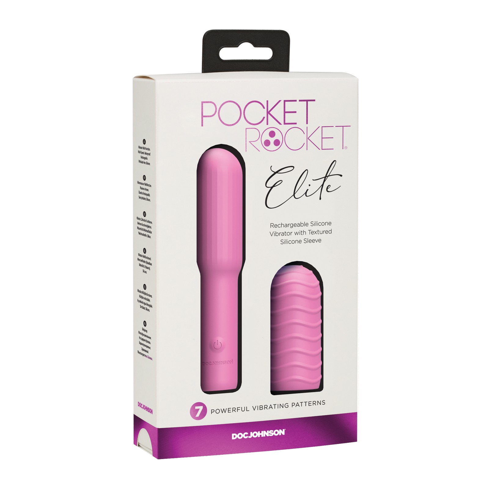 Vibrador Pocket Rocket Elite Recargable - Rosa