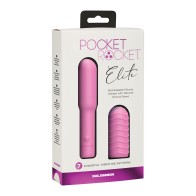 Vibrador Pocket Rocket Elite Recargable - Rosa