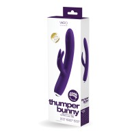 VeDO Thumper Bunny Rechargeable Dual Vibe Deep Purple