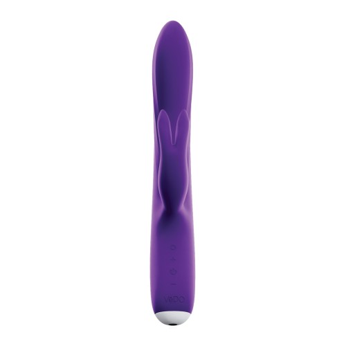 VeDO Thumper Bunny Vibrador Doble Recargable Púrpura Profundo