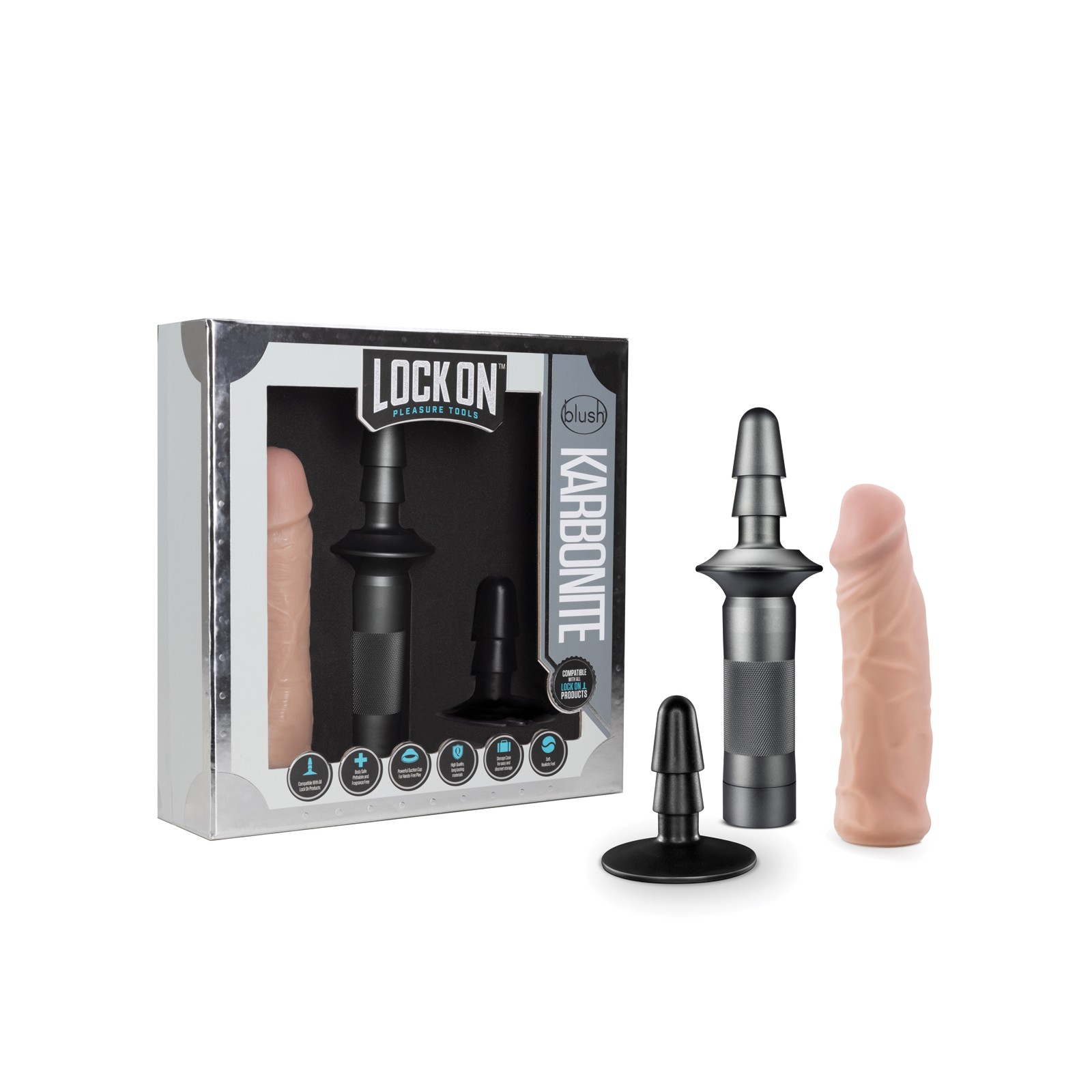 Blush Lock On Karbonite Handle Kit for Ultimate Pleasure