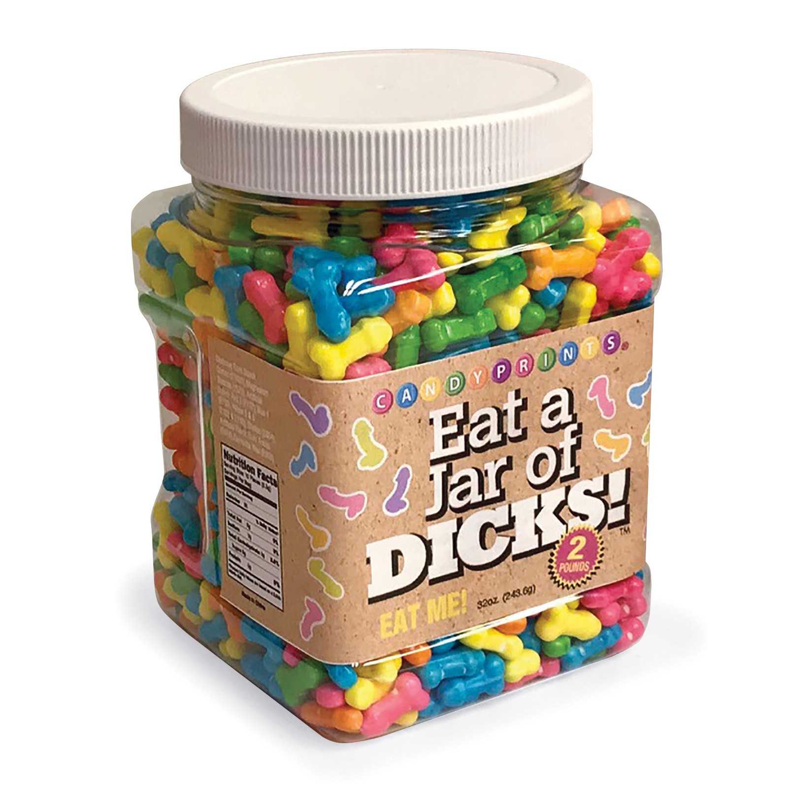 Eat a Jar of Dicks Fruit Candy Jar