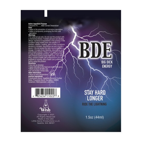 BDE Stay Hard Longer Cream 1.5 oz