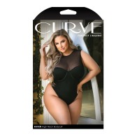 Curve Raven High Neck Bodysuit Large Black