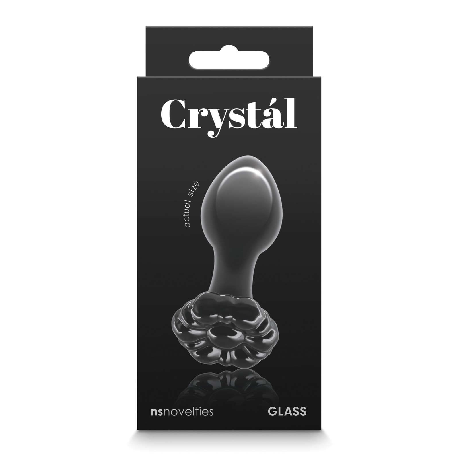 Buttplug Flor de Cristal Negro