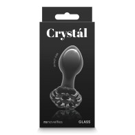 Buttplug Flor de Cristal Negro