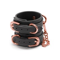 Manillas de Muñeca Bondage Couture Negras