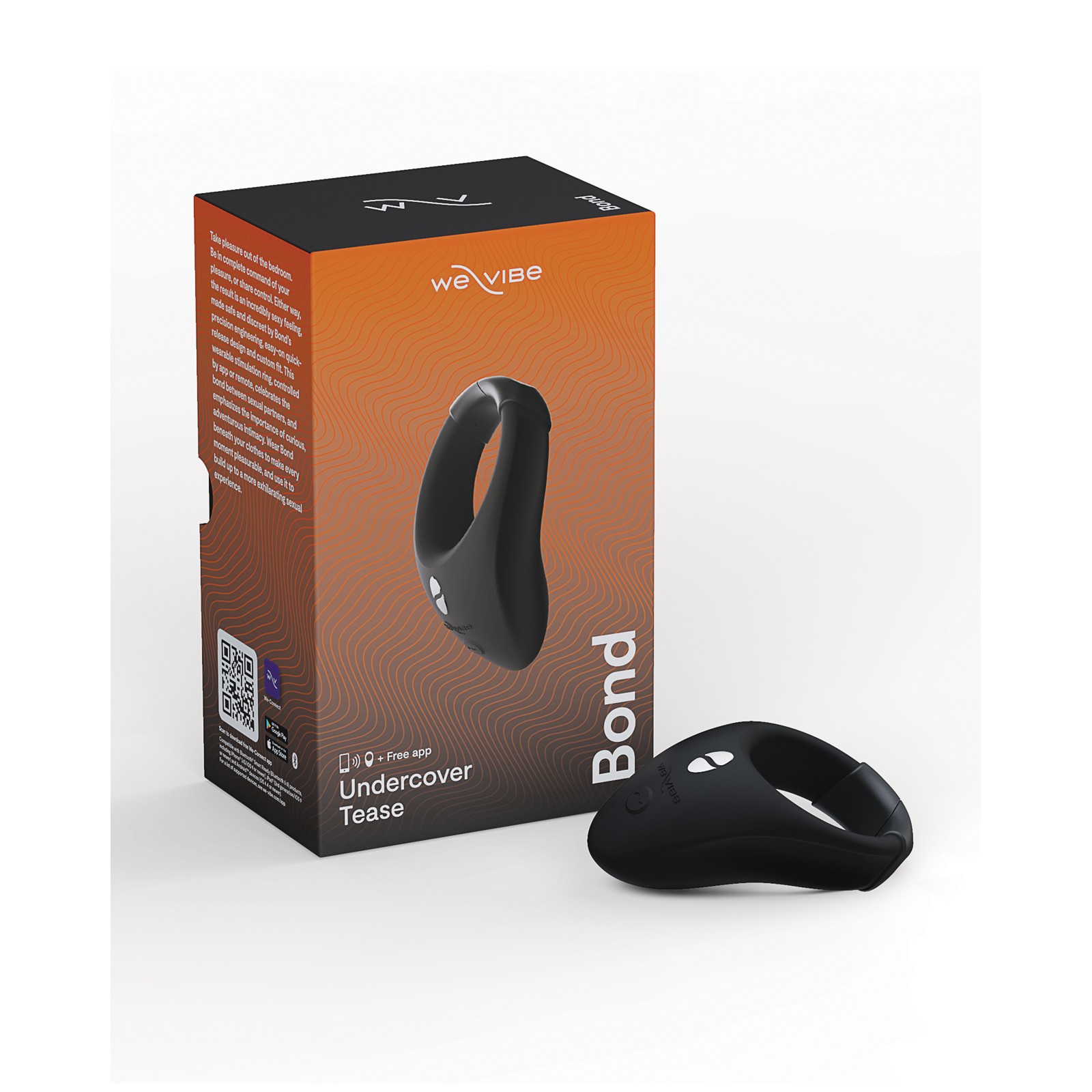 We-Vibe Bond Charcoal Black Wearable Ring - Intimate Enhancement