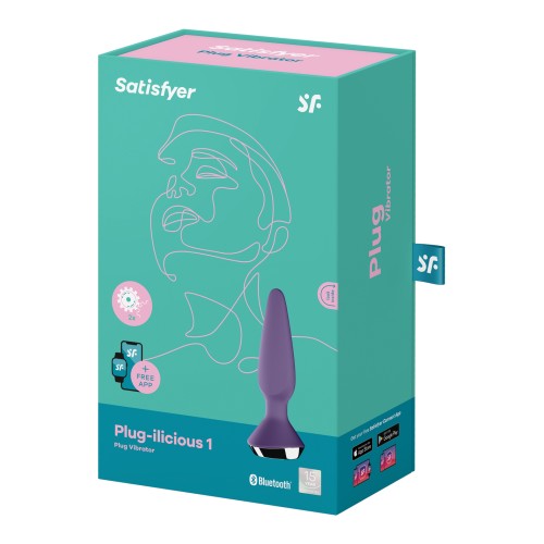 Satisfyer Plug-ilicious 1 Plug de Placer Púrpura